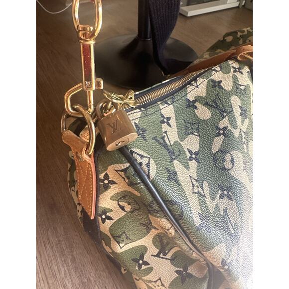 Louis Vuitton x Marc jacobs Takashi Murakami Camouflage monogram keepall 55 - Picture 10 of 12